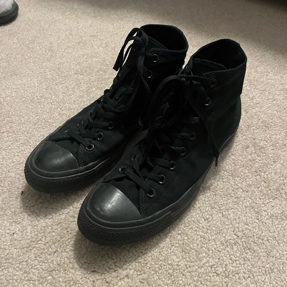 CONVERSE M3310 Men's Unisex Black Mono Hi Top Sneakers Size 11